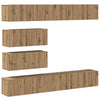 An der Wand montiertes 6-teiliges TV-Schrank-Set