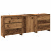 Alte Holz-Anrichte, 3-teilig, Design Alecsica