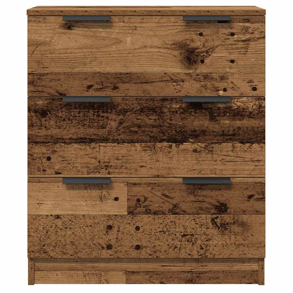 Waschtischunterschrank Dusanca 60x30x70cm (3 Stk. Altholzdesign)