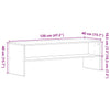 TV-Schrank Kenny aus schwarzer Eiche 120x40x40cm (Holz)