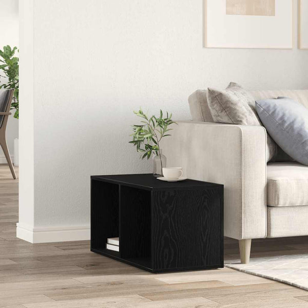Musta lp säilytyslaatikko Milii 71x34x36cm (tammi, puinen)