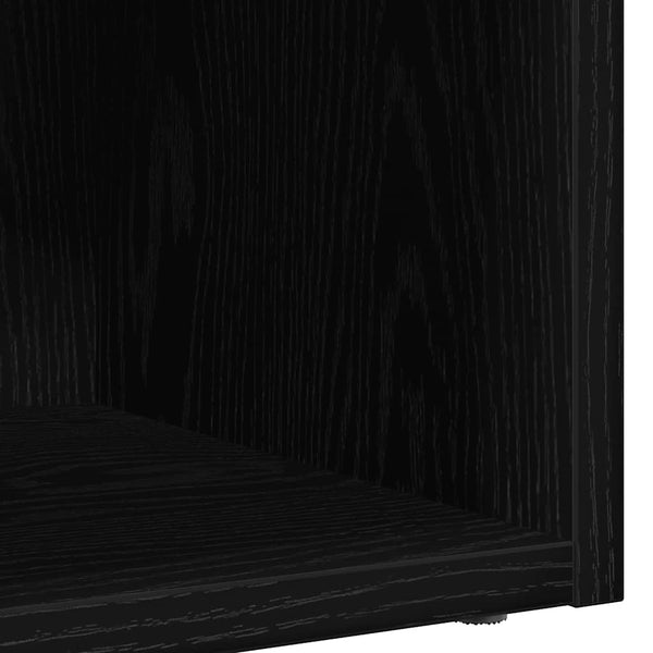 Musta lp säilytyslaatikko Milii 71x34x36cm (tammi, puinen)