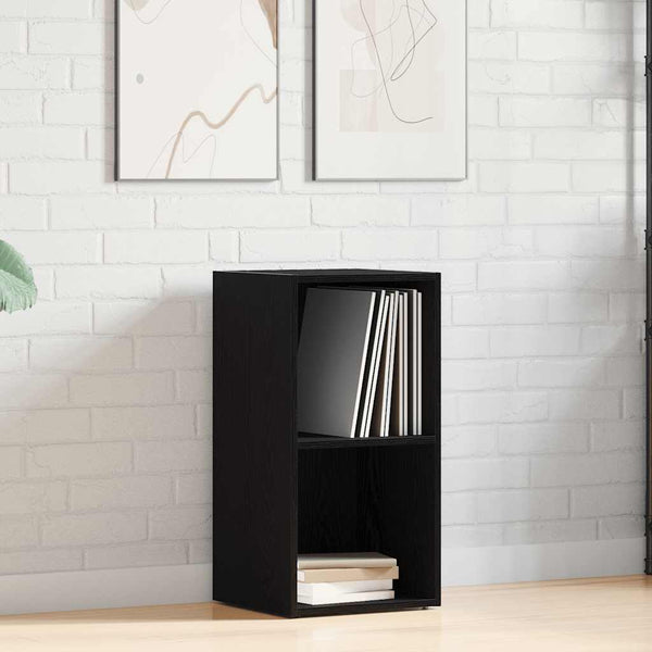 Musta lp säilytyslaatikko Milii 71x34x36cm (tammi, puinen)