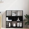 Schwarzer Eichenholz-Bücherregal Simbrioara 97,5x29,5x100cm (Holz)