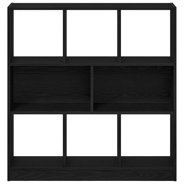 Schwarzer Eichenholz-Bücherregal Simbrioara 97,5x29,5x100cm (Holz)