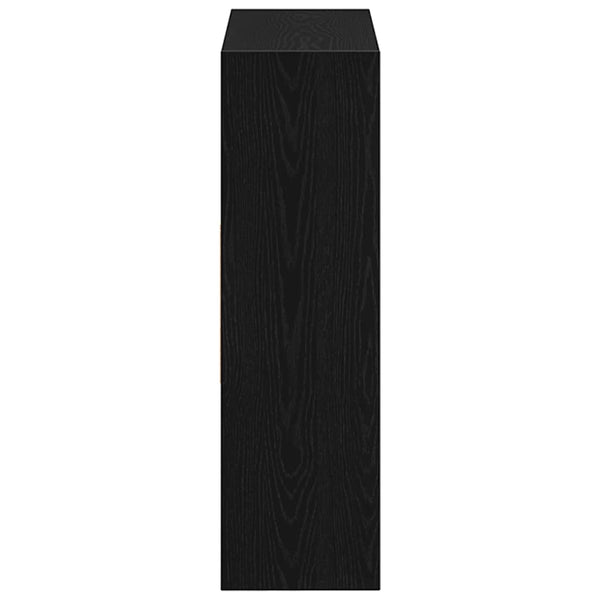 Schwarzer Eichenholz-Bücherregal Simbrioara 97,5x29,5x100cm (Holz)