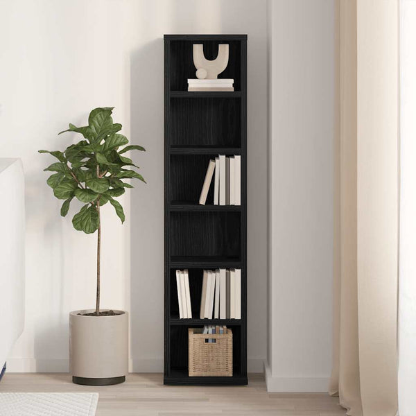 Musta tammi cd-kaappi Valyana 21x20x88cm (engineered wood)