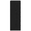 Kommode Licxanadra aus schwarzer Eiche 50x34x96cm (mit 6 Holzschubladen)