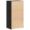 Kommode Licxanadra aus schwarzer Eiche 50x34x96cm (mit 6 Holzschubladen)