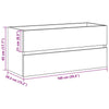 Waschtischunterschrank Portaru aus schwarzer Eiche 100x38,5x45cm (Holz)