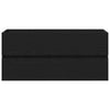 Waschtischunterschrank Portaru aus schwarzer Eiche 100x38,5x45cm (Holz)