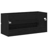 Waschtischunterschrank Portaru aus schwarzer Eiche 100x38,5x45cm (Holz)