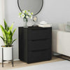 Schwarzes Sideboard Visnes, 60x40x73cm (Holz)