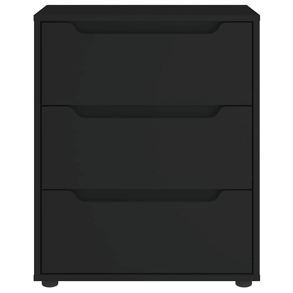 Schwarzes Sideboard Visnes, 60x40x73cm (Holz)