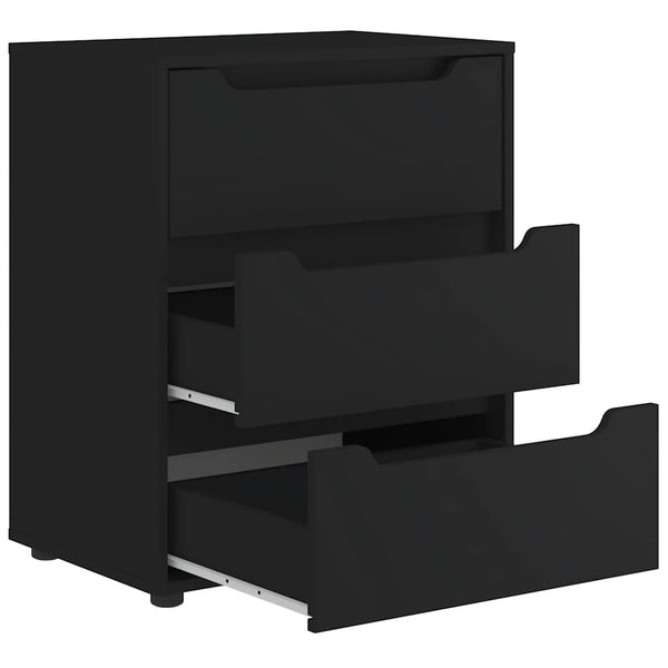 Schwarzes Sideboard Visnes, 60x40x73cm (Holz)