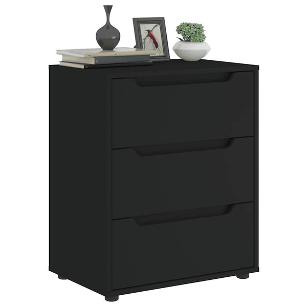 Schwarzes Sideboard Visnes, 60x40x73cm (Holz)