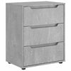 Betongraues Sideboard "Visnes Soitan" 60x40x73cm (Holz)