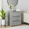 Betongraues Sideboard "Visnes Soitan" 60x40x73cm (Holz)
