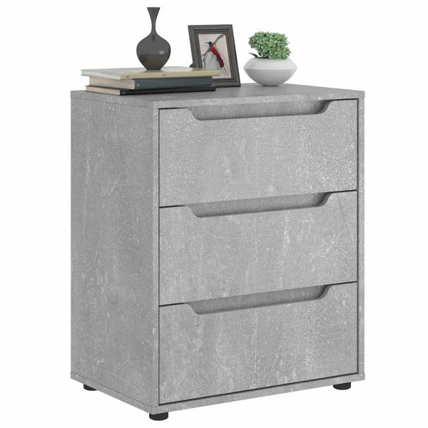 Betongraues Sideboard "Visnes Soitan" 60x40x73cm (Holz)