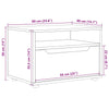 Valkoinen tv-kaappi visnes Nero 60x40x38cm (engineered wood)