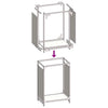 Kaminholzregal Gafita 44x28x65cm (kaltgewalzter Stahl)