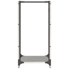 Edelstahl-Brennholzregal Murgeni 40x30x80cm