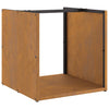 Brennholzregal Hristea 40x40x40cm (wetterfester Stahl)