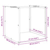 Brennholzregal Hristea 40x40x40cm (wetterfester Stahl)