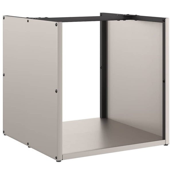 Brennholzregal Hristea 40x40x40cm (wetterfester Stahl)