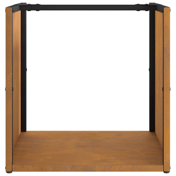 Brennholzregal Hristea 40x40x40cm (wetterfester Stahl)