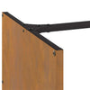 Brennholzregal Hristea 40x40x40cm (wetterfester Stahl)