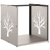 Kaminholzregal Demonte 40x40x40cm (wetterfester Stahl)