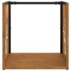 Kaminholzregal Demonte 40x40x40cm (wetterfester Stahl)