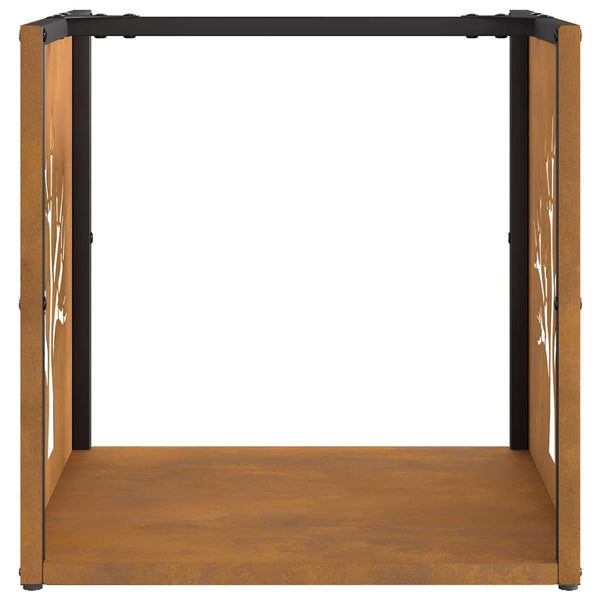 Kaminholzregal Demonte 40x40x40cm (wetterfester Stahl)