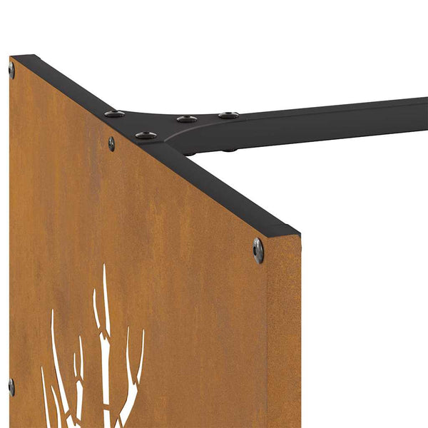Kaminholzregal Demonte 40x40x40cm (wetterfester Stahl)