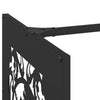 Schwarzes Brennholzregal Berdie 40x40x40cm (kaltgewalzter Stahl)