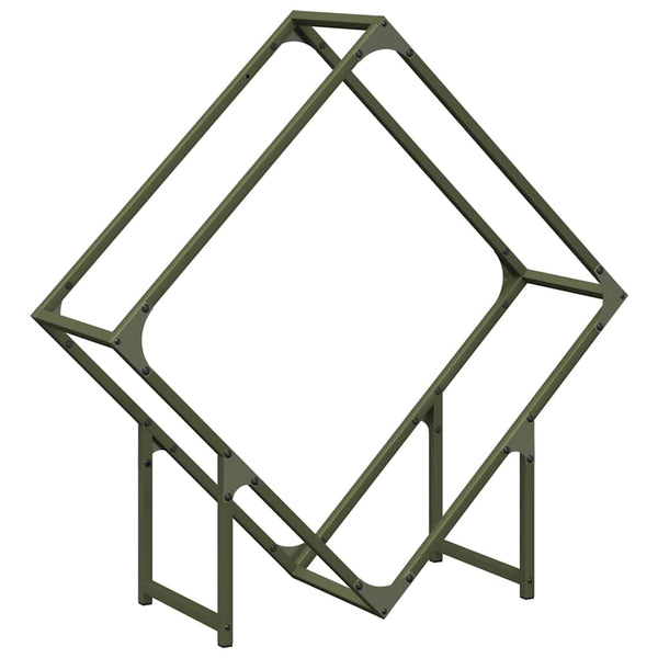 Kaminholzregal Rascol 80x25x80cm (kaltgewalzter Stahl)