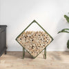 Kaminholzregal Rascol 80x25x80cm (kaltgewalzter Stahl)
