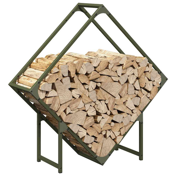 Kaminholzregal Rascol 80x25x80cm (kaltgewalzter Stahl)