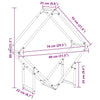 Kaminholzregal Rascol 80x25x80cm (kaltgewalzter Stahl)