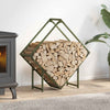 Kaminholzregal Rascol 80x25x80cm (kaltgewalzter Stahl)