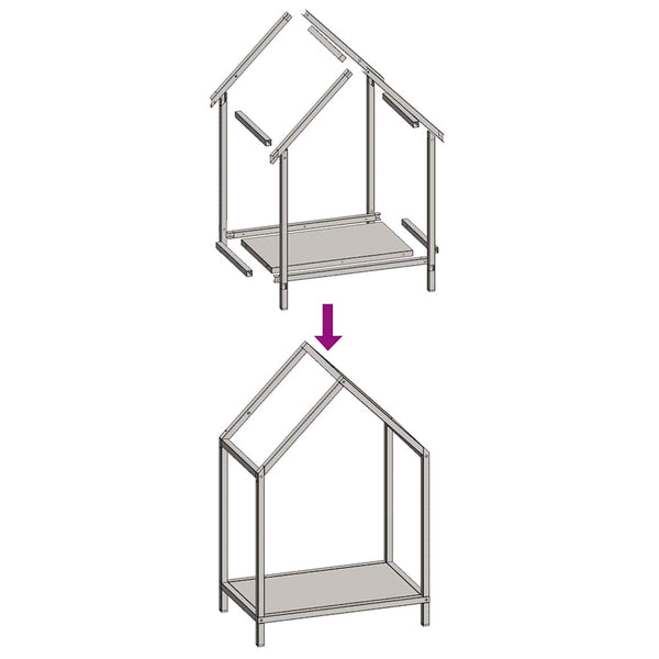 Kaminholzregal Camelica 40x25x60cm (kaltgewalzter Stahl)