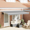 Sonnenschirm mit weißem Gestell, Größe 4 m x 2 m