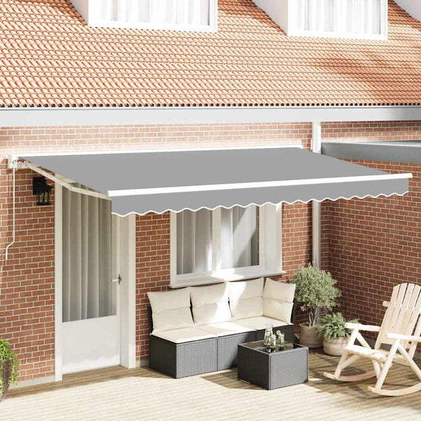 Sonnenschirm mit weißem Gestell, Größe 4 m x 2 m