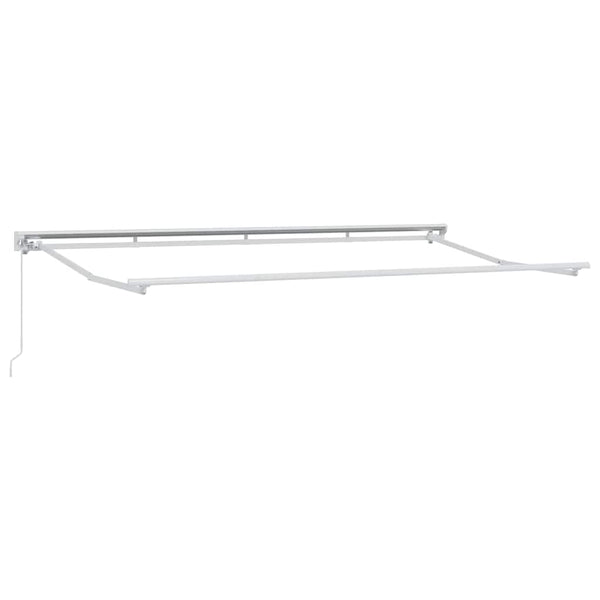 Sonnenschirm mit weißem Gestell, Größe 4 m x 2 m