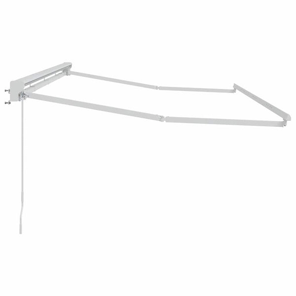 Sonnenschirm mit weißem Gestell, Größe 4 m x 2 m