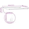 Sonnenschirmgestell 4,5 × 3 m, Farbe Anthrazit