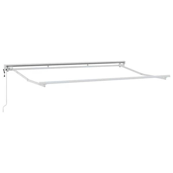 Valkoinen runko aurinkovarjolle 3.5 x 2 m