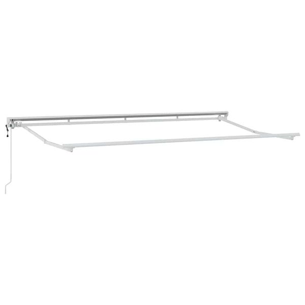 Valkoinen runko aurinkovarjolle, mitat 4 x 2 m