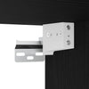 4-teiliges TV-Lowboard-Set zur Wandmontage Eiche Schwarz. Holzwerkstoff